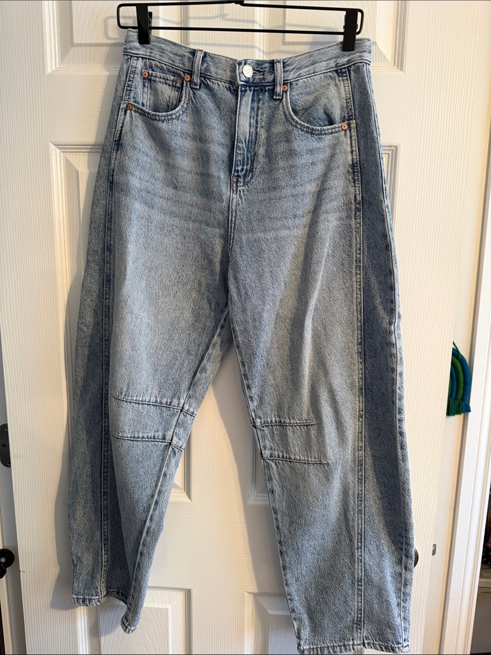 Sincerely Jules Two-Tone Light and Dark Blue Boyfriend Jeans